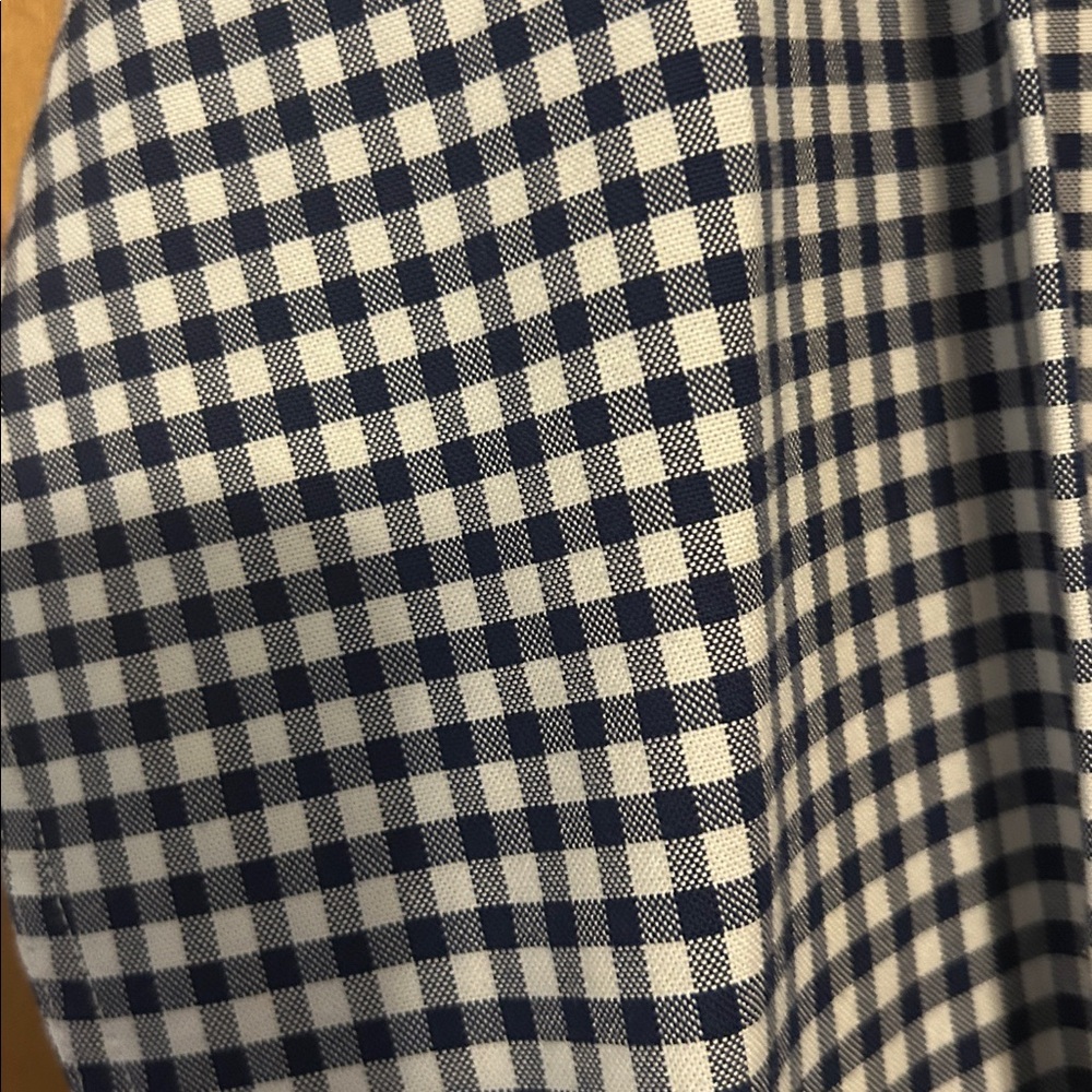 Lacoste Navy and White Checkered Casual Button Down Shirt - Picture 2 of 3